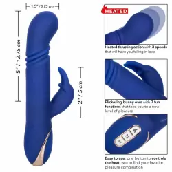 Ультра мягкий перезаряжаемый вибратор кролик Jack Rabbit Signature Heated Silicone Thrusting