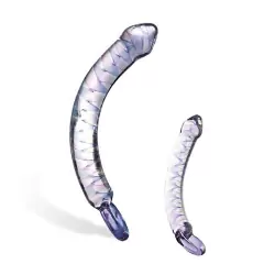 Стимулятор U-Turn Love Cane с ручкой в форме кольца - прозрачный