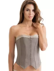 Корсет Suit Inspired Waistcoat Corset – коричневый, XL