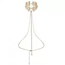 Ошейник из металлической сетки Metallic Mesh Collar – золотистый