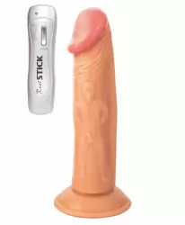 Виброреалистик TOYFA RealStick Nude 7,9” на присоске – телесный