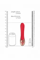 Виромассажер для точки G с вибрацией и функцией нагрева Posh (красный)