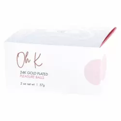 Шарики для упражнений Кегеля с золотым покрытием 24К CG PLEASURE BALLS