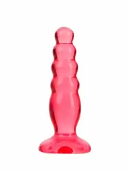 Набор: анальные пробки Crystal Jellies - Anal Trainer Kit, 2 шт, ПВХ, розовый