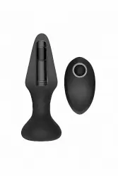 Анальный вибратор No. 81 - Rechargeable Remote Controlled Butt Plug - Black