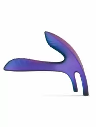 Элегантное эрекционное виброкольцо с клиторальной подушечкой EDC  Infinity Ignite, 12,8 см, 6 режимов, силикон, фиолетовый