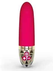 Гладкий вибратор Mystim Sleak Freak, 14,5 см, 8 режимов, розовый