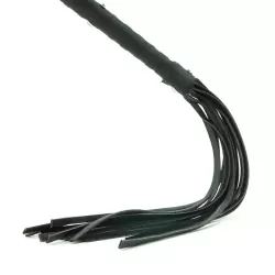 Плеть Deluxe Cat O'Nine девятихвостая – черная