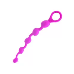 Красивая анальная цепочка Beeds – розовый 