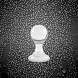 Анальная пробка Luna Balls большая – прозрачная