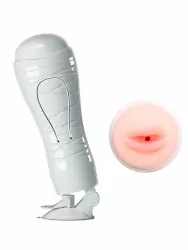 Реалистичный мастурбатор Baile, 28,3, ротик, в тубе, на присоске