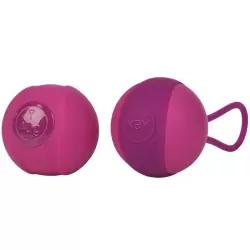 Набор из 2-х вагинальных шариков разного веса Stella I - Pink