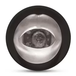 Перезаряжаемый мастурбатор ротик Roto-Bator Mouth с ротацией - черный