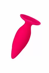 Розовая силиконовая анальная втулка TOYFA POPO Pleasure - размер M