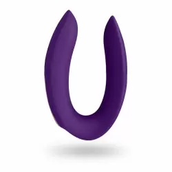 Многофункциональный вибратор для пар Satisfyer Partner Plus Remote - фиолетовый