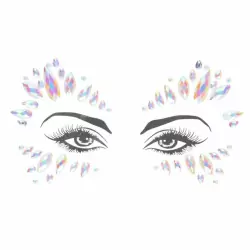 Декоративное украшение (камни) на клеевой основе Body Jewelry Stickers - Face - Glow in the Dark - O