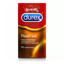 Презервативы Durex Real Feel для естественных ощущений – 12 шт
