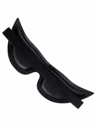 Маска на глаза Pecado BDSM, мягкая, закрытая, натуральная кожа, черная