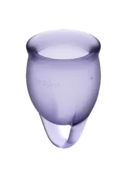 Набор менструальных чаш Satisfyer Feel confident Menstrual Cup (Lila)