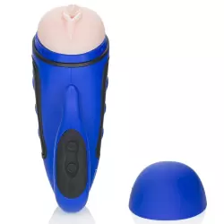 Мастурбатор вагина Alpha Stroker 2 с вибрацией – голубой	