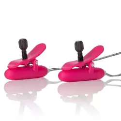 Вибрирующие зажимы на соски Heated Nipple Teasers нагревающиеся – розовый
