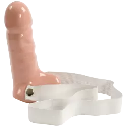 Фаллопротез на резинке Strappy Cock Extensions 5 Penis Hard-On с мошонкой – телесный