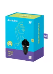 Компактный стимулятор клитора Satisfyer layons Sweet Temptation, 11 режимов, 10,5 см, в форме мороженого