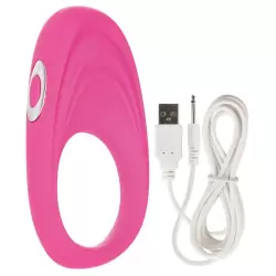 Эрекционное кольцо Embrace Pleasure Ring перезаряжаемое – розовое