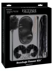 Дерзкий подарочный набор к 8 Марта для ценителей бондажа. Bondage Teaser Kit - черный