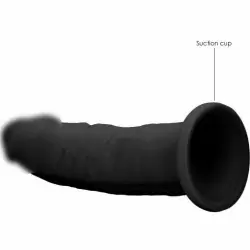 Реалистичный фаллоимитатор Shots toys, 22,8 см, силикон, черный 