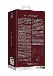 Крестообразный фиксатор с наручниками и наножниками Luxury Hogtie цвет бордовый