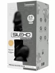 Реалистичный фаллоимитатор SILEXD Model 2, с мошонкой, 21,7 см, черный