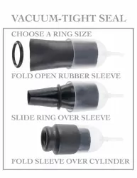 Компактная помпа-насос для головки Suck N’ Stroke Head Pump - черный