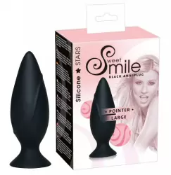 Анальная втулка на присоске Pointer Large большая - черный