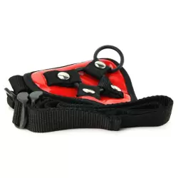 Трусики-сердечко для страпона Red Heart Strap-On Harness – красный