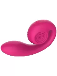 Анатомический вибратор SVibe GIZI Lite, непрерывная стимуляция, 2 мотора, 5 режимов работы, розовый