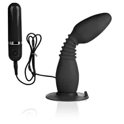 Гибкая анальная пробка с вибрацией COLT Easy Flex Glider – черная