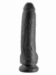 Реалистичный фаллоимитатор Pipedream King Cock 9 Cock with Balls, с мошонкой, 23 см, диаметр 5,1 см, черный