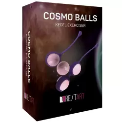 Набор вагинальных шариков Cosmo Balls – фиолетовый с розовым