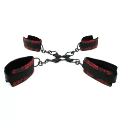 Фиксация для рук и ног крестообразная Scandal Hog Tie атласная