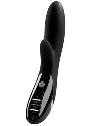 Элегантный вибратор-кролик Mystim Daring Danny с электростимуляцией, 27 см, черный