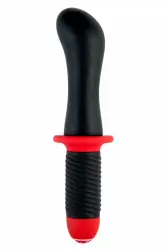 Мощный анальный вибратор с двойным мотором TOYFA Black&Red – чёрный 