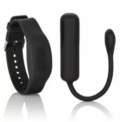Вибропуля Wristband Remote Petite Bullet с пультом-браслетом - черный