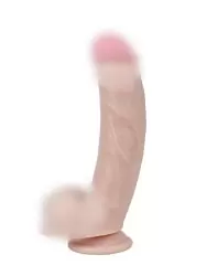 Реалистичный фаллоимитатор Real Basic Toy, 23 см, ПВХ, телесный