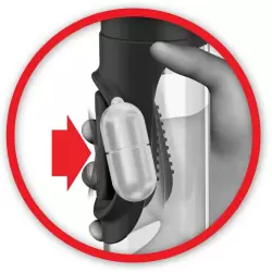 Мужская вакуумная помпа Perfect Touch с вибрацией - прозрачная