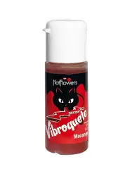 Жидкий вибратор Hot Flowers Vibroquet, клубника, 12 мл