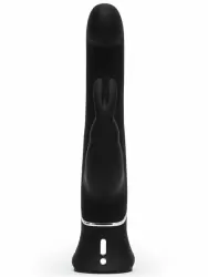 Изогнутый вибратор-кролик Happy Rabbit Stroker, два мотора, 24,2 см, черный