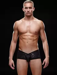 Блестящие мужские трусы-хипсы - M/L