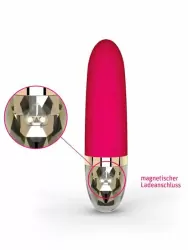 Гладкий вибратор Mystim Sleak Freak, 14,5 см, 8 режимов, розовый