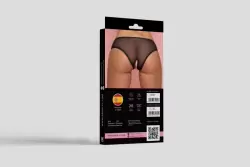 Трусики с доступом со стимулирующей нитью бусин L/XL